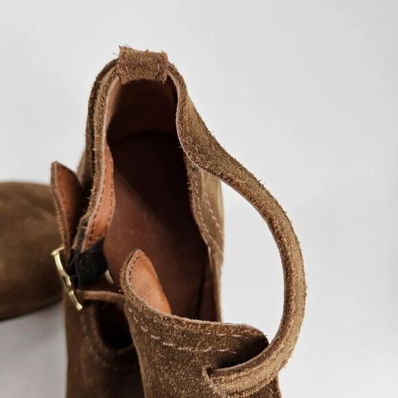 Frye Meghan Chestnut Suede Shootie Ankle Bootie Boot Womens Size 9 B - Picture 9 of 11